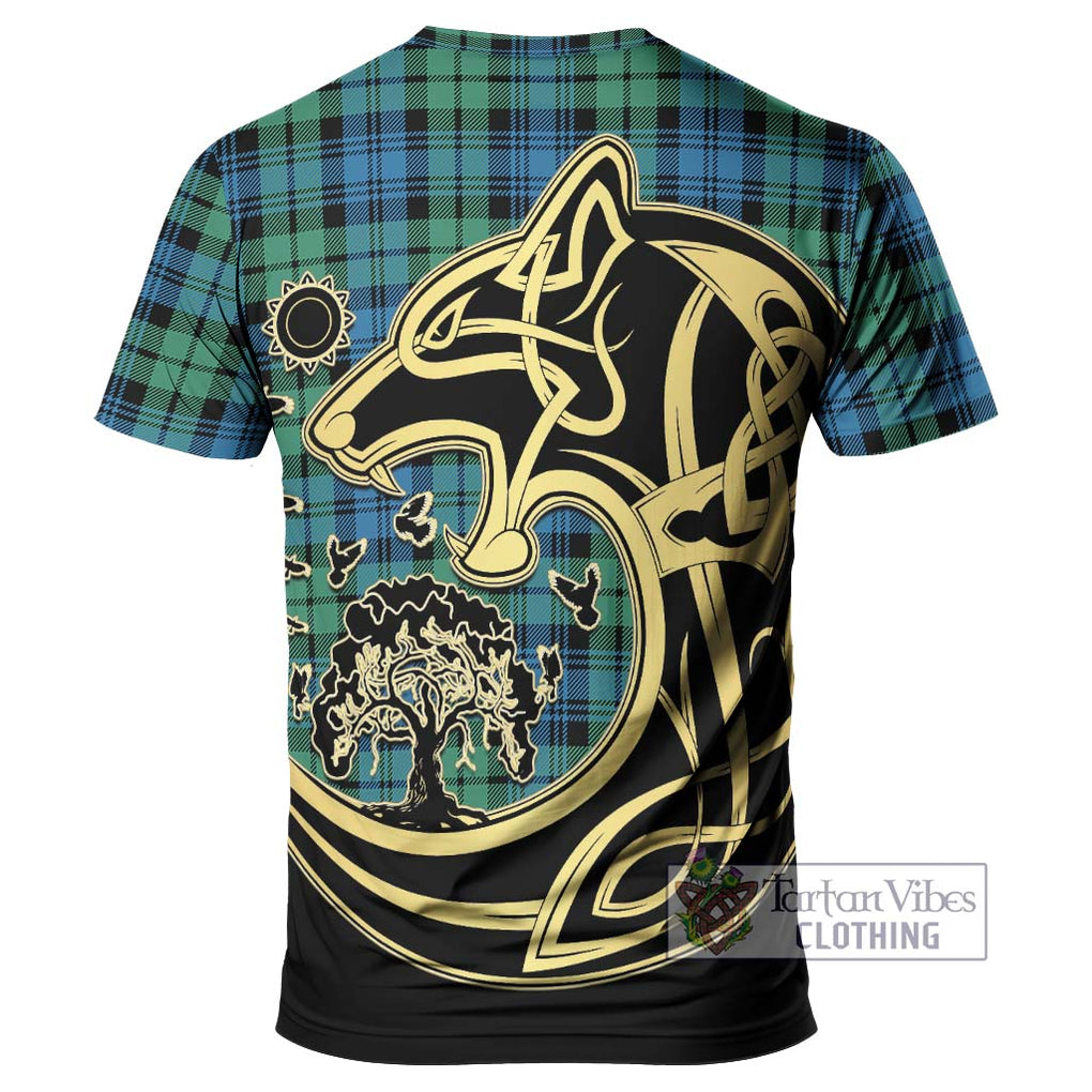 Campbell Ancient 01 Tartan T-Shirt with Family Crest Celtic Wolf Style - Tartan Vibes Clothing