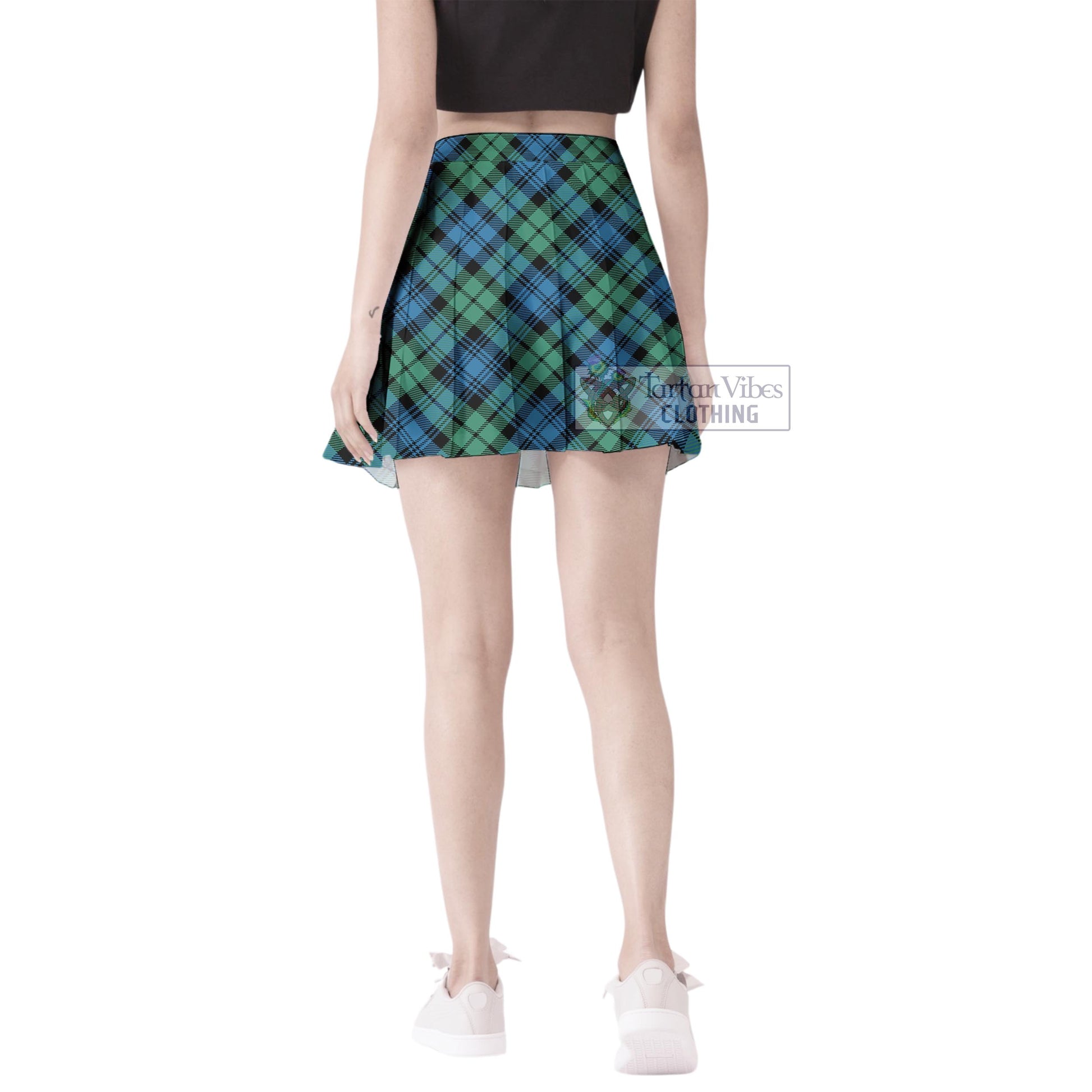 Tartan Vibes Clothing Campbell Ancient #01 Tartan Women's Plated Mini Skirt