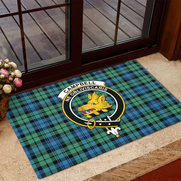 Campbell Ancient 01 Tartan Door Mat with Family Crest