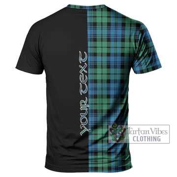 Campbell Ancient 01 Tartan T-Shirt with Family Crest and Half Of Me Style