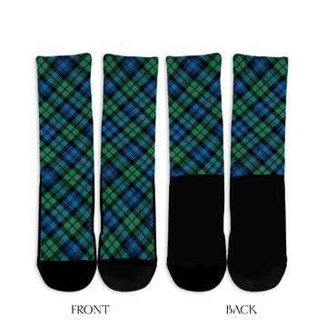 Campbell Ancient #01 Tartan Crew Socks Cross Style