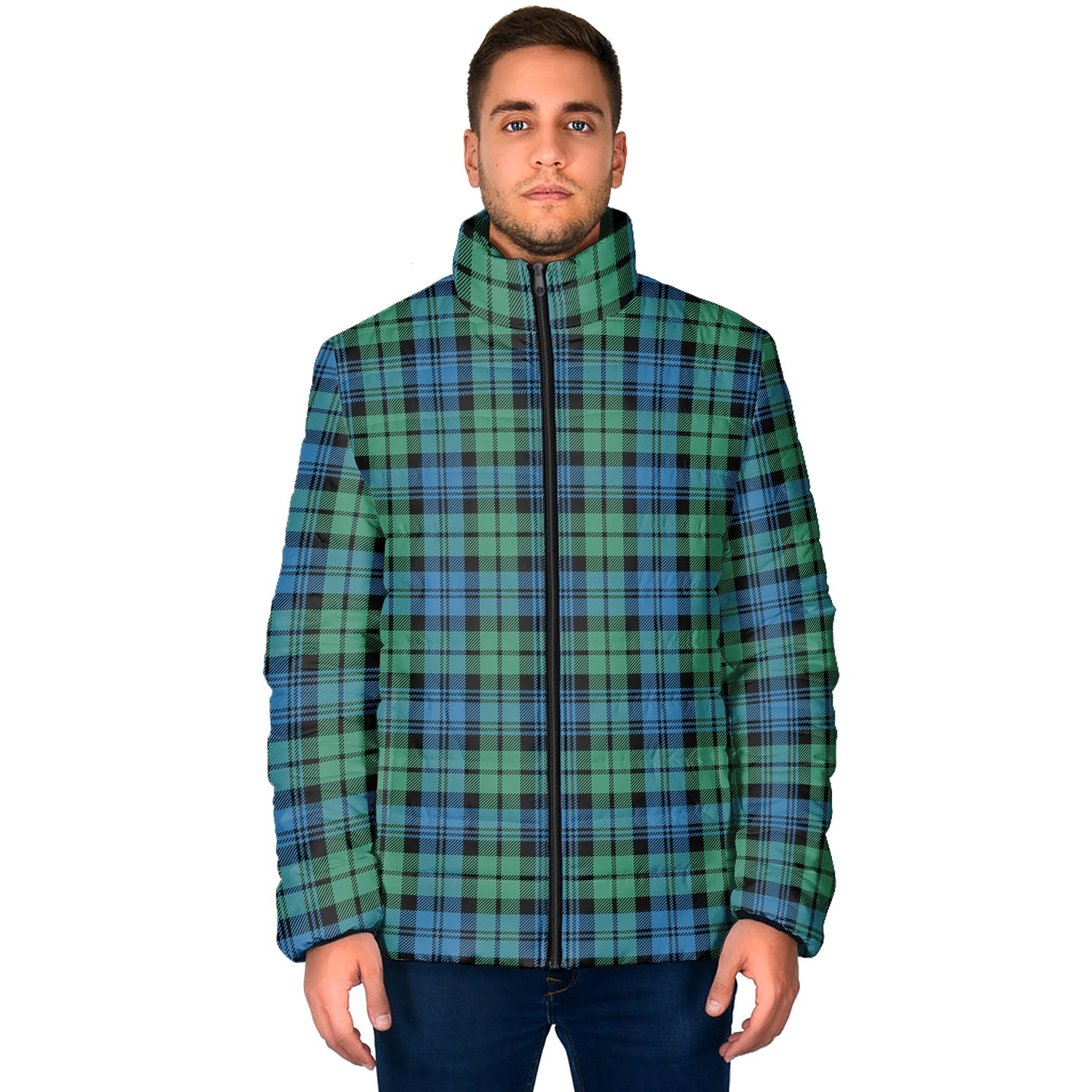 Campbell Ancient #01 Tartan Padded Jacket - Tartanvibesclothing