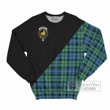 Campbell Ancient 01 Tartan Sweatshirt with Family Crest and Military Logo Style