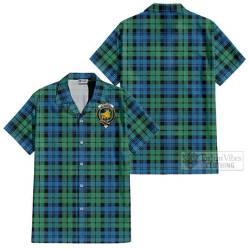 Campbell Ancient 01 Tartan Cotton Hawaiian Shirt with Family Crest