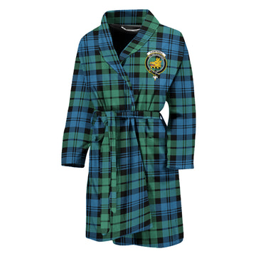 Campbell Ancient 01 Tartan Bathrobe with Family Crest