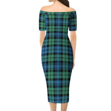 Campbell Ancient #01 Tartan Off Shoulder Lady Dress