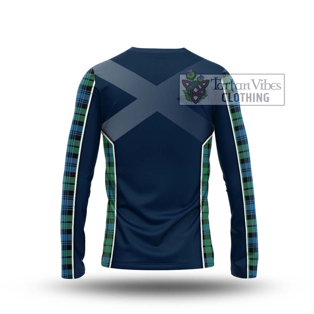 Campbell Ancient 01 Tartan Long Sleeve T-Shirt with Family Crest and Lion Rampant Vibes Sport Style - Tartan Vibes Clothing