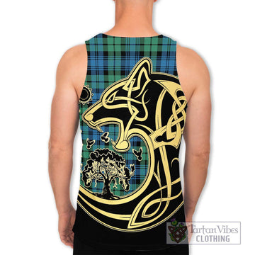 Campbell Ancient 01 Tartan Men's Tank Top with Family Crest Celtic Wolf Style