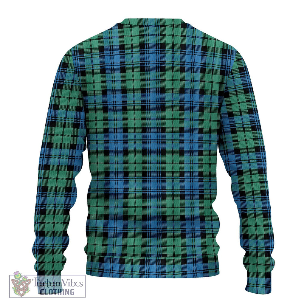 Campbell Ancient 01 Tartan Knitted Sweater with Family Crest DNA In Me Style - Tartanvibesclothing Shop