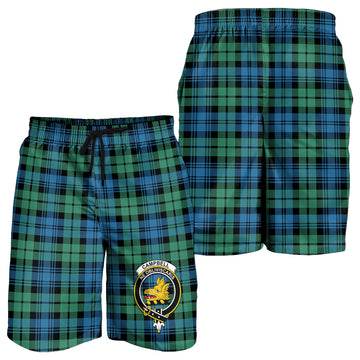 Campbell Ancient 01 Tartan Mens Shorts with Family Crest