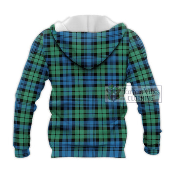 Campbell Ancient 01 Tartan Knitted Hoodie with Family Crest DNA In Me Style