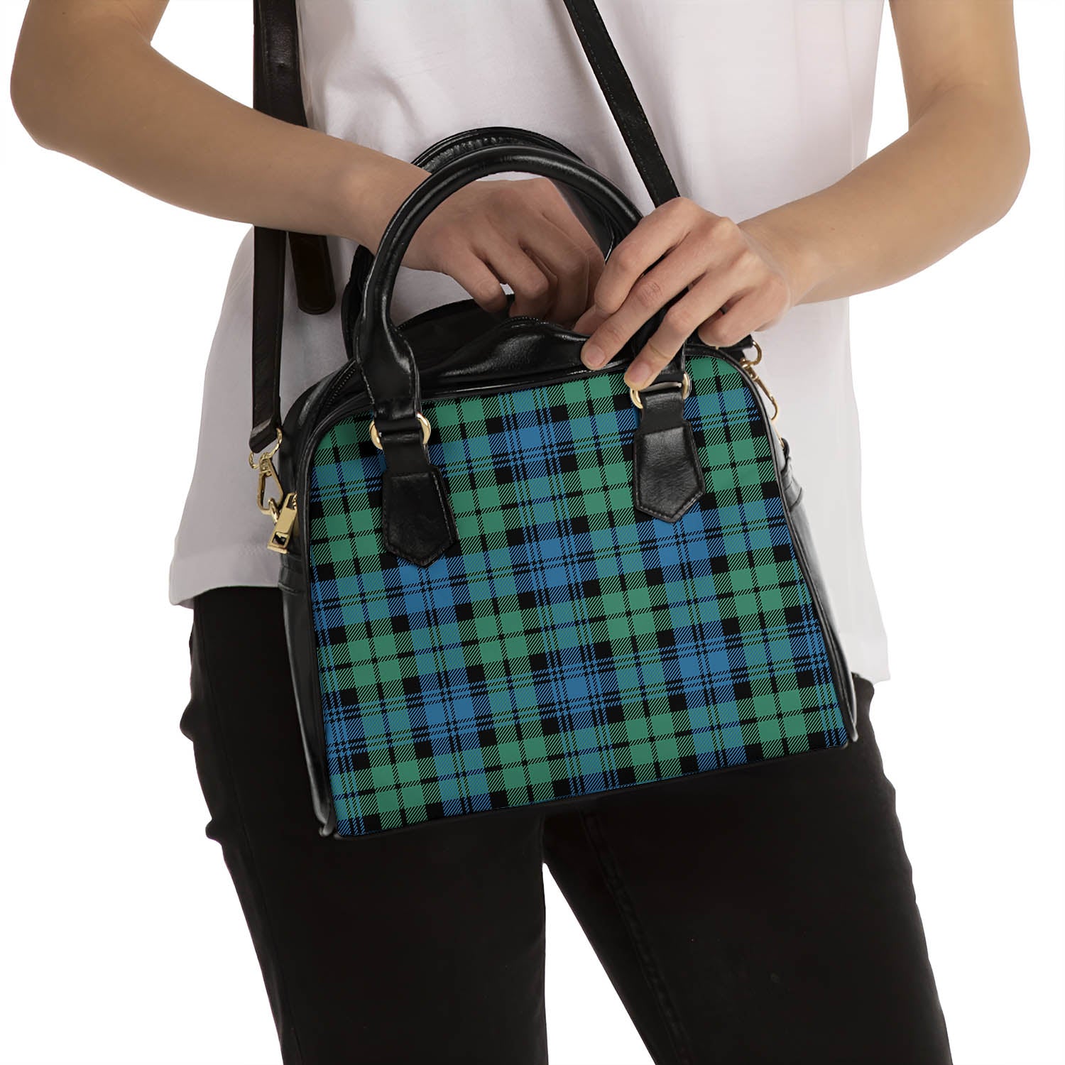 Campbell Ancient #01 Tartan Shoulder Handbags - Tartanvibesclothing Shop