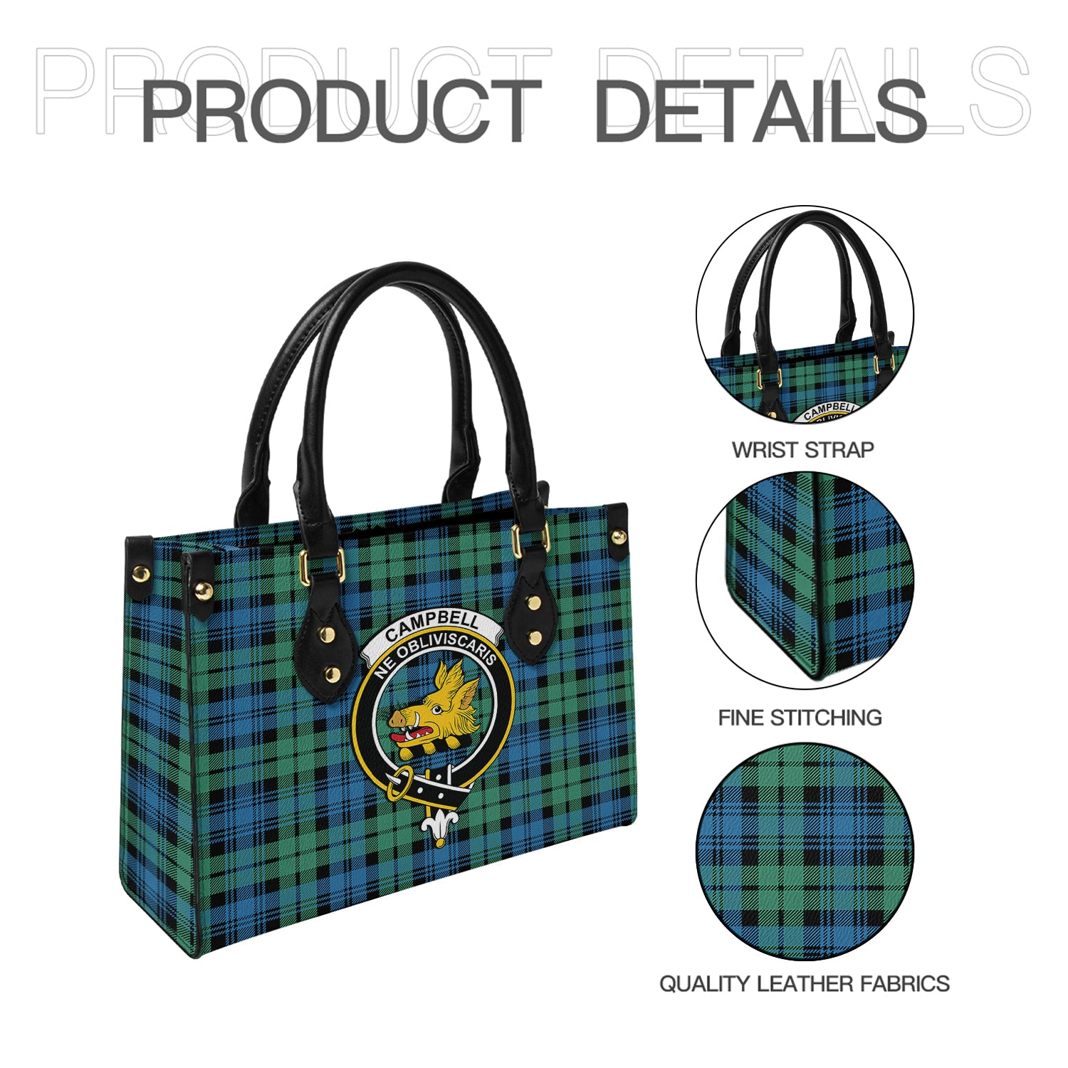 campbell-ancient-01-tartan-leather-bag-with-family-crest