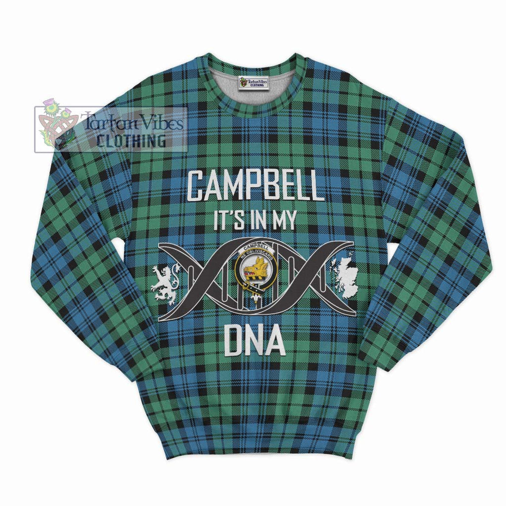 Campbell Ancient 01 Tartan Sweatshirt with Family Crest DNA In Me Style - Tartanvibesclothing Shop