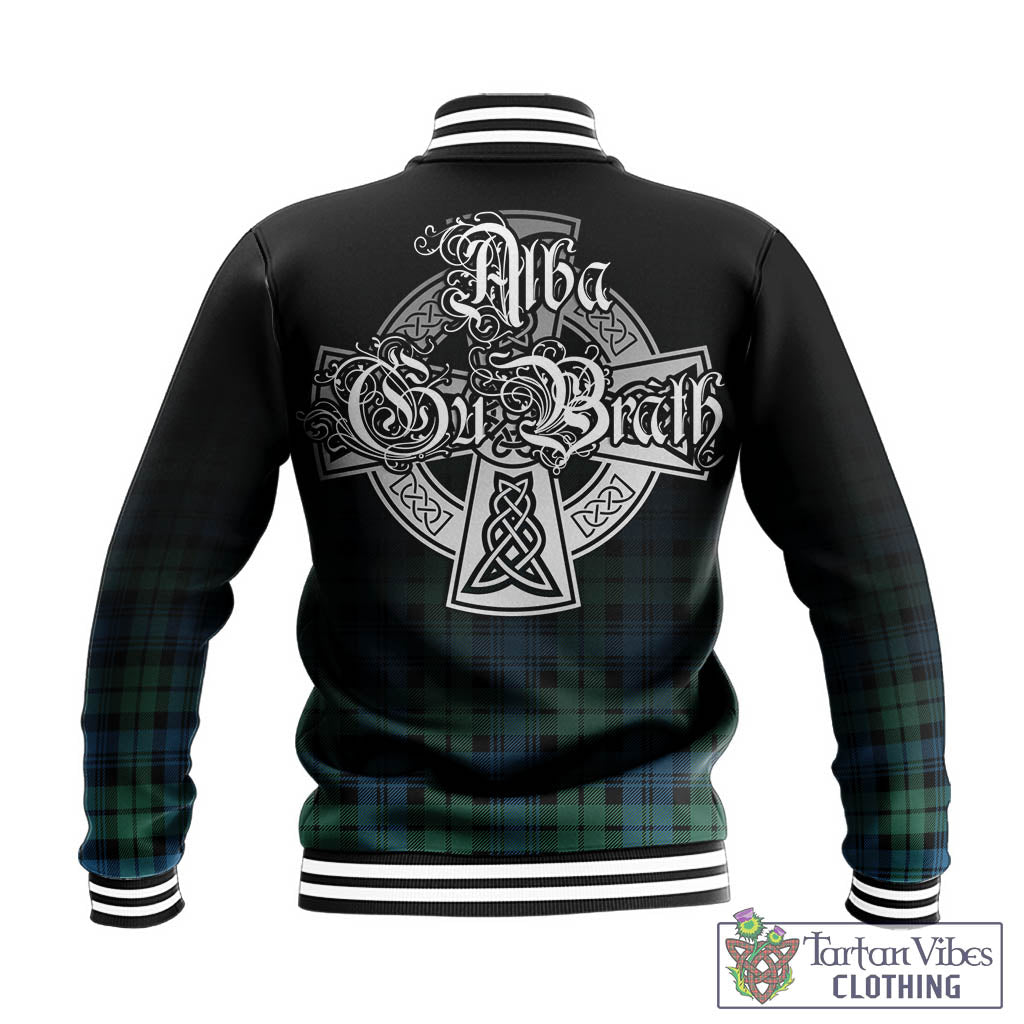 Tartan Vibes Clothing Campbell Ancient 01 Tartan Baseball Jacket Featuring Alba Gu Brath Family Crest Celtic Inspired