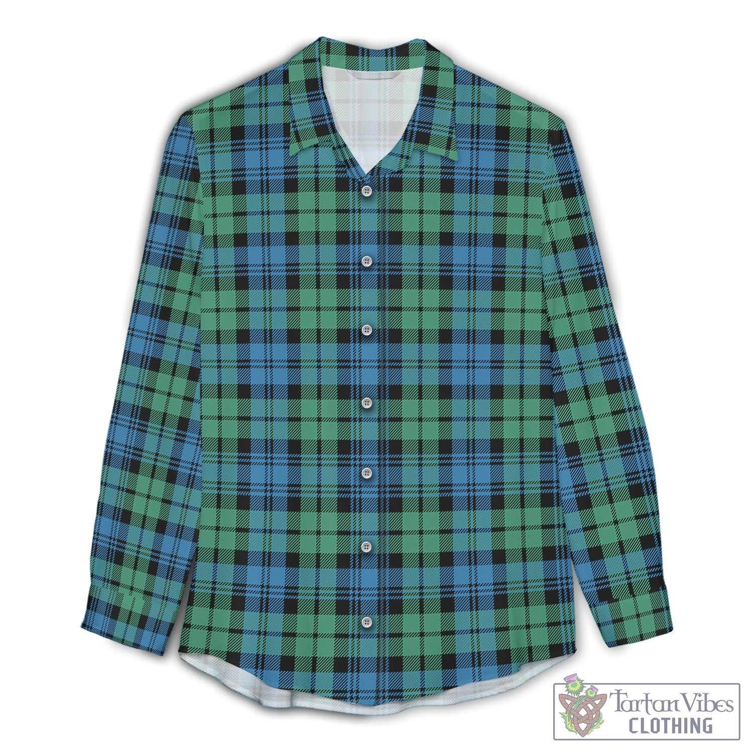 Campbell Ancient #01 Tartan Womens Casual Shirt