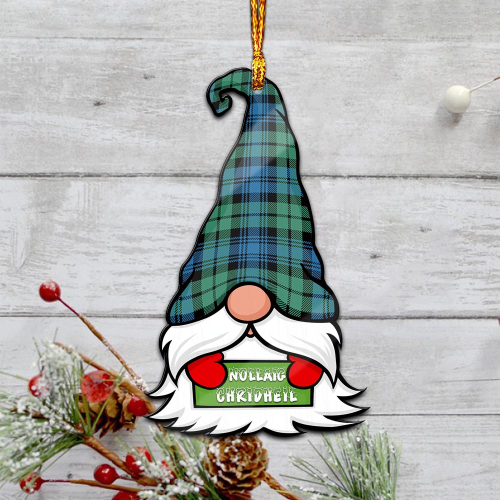 Campbell Ancient #01 Gnome Christmas Ornament with His Tartan Christmas Hat - Tartanvibesclothing Shop