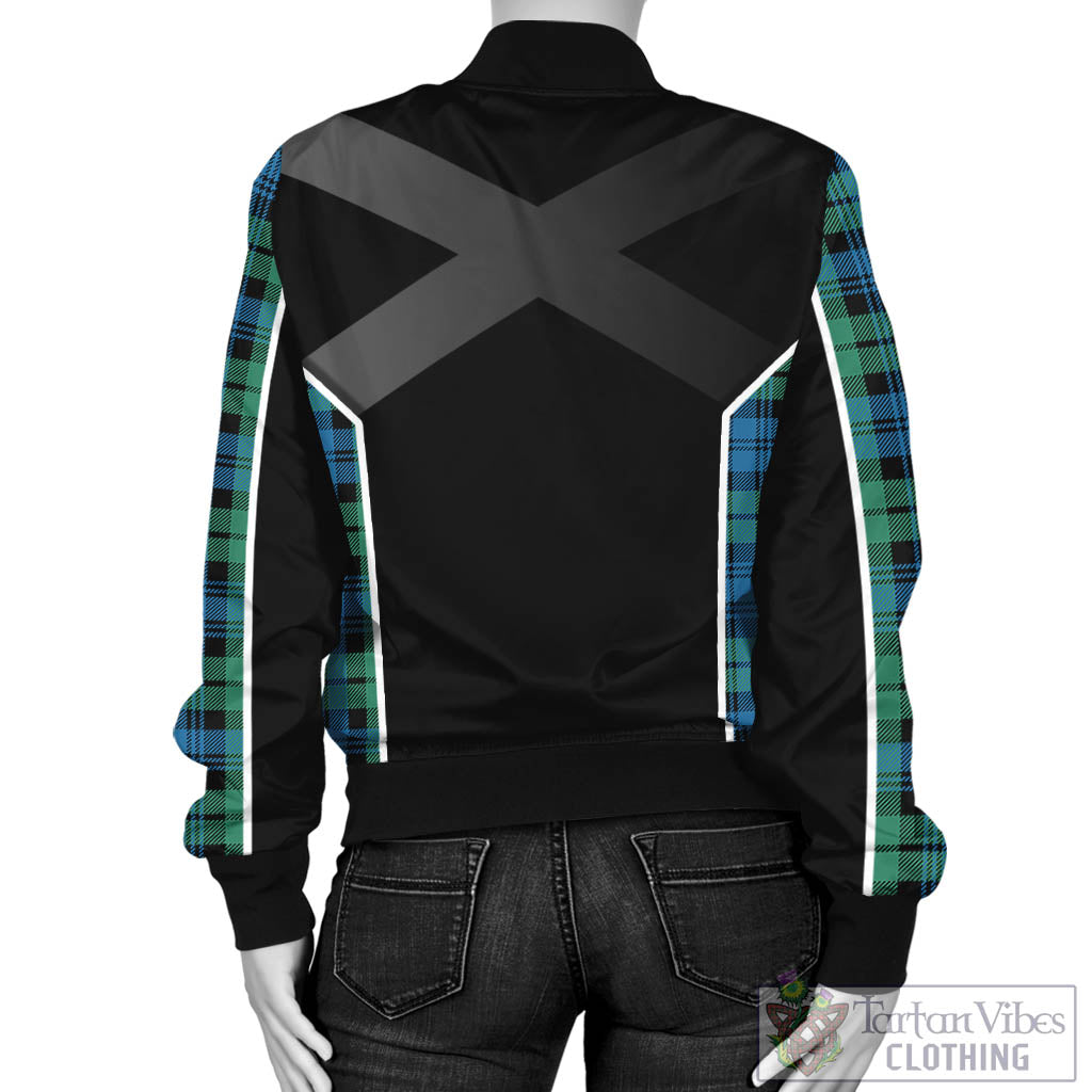 Tartan Vibes Clothing Campbell Ancient 01 Tartan Bomber Jacket with Family Crest and Scottish Thistle Vibes Sport Style