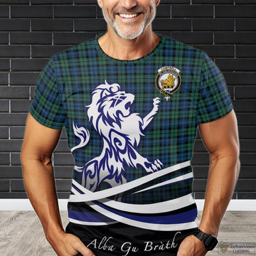 Campbell Ancient 02 Tartan T-Shirt with Alba Gu Brath Regal Lion Emblem