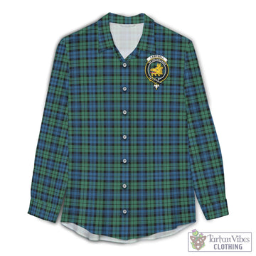 Campbell Ancient 02 Tartan Women's Casual Shirt with Family Crest