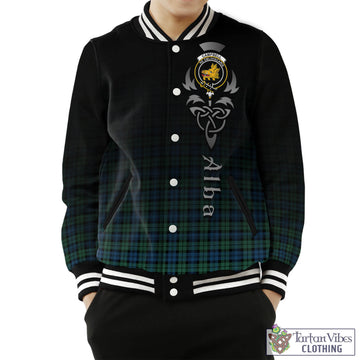 Campbell Ancient 02 Tartan Baseball Jacket Featuring Alba Gu Brath Family Crest Celtic Inspired