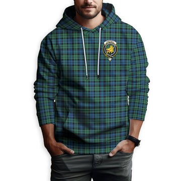 Campbell Ancient 02 Tartan Hoodie with Family Crest