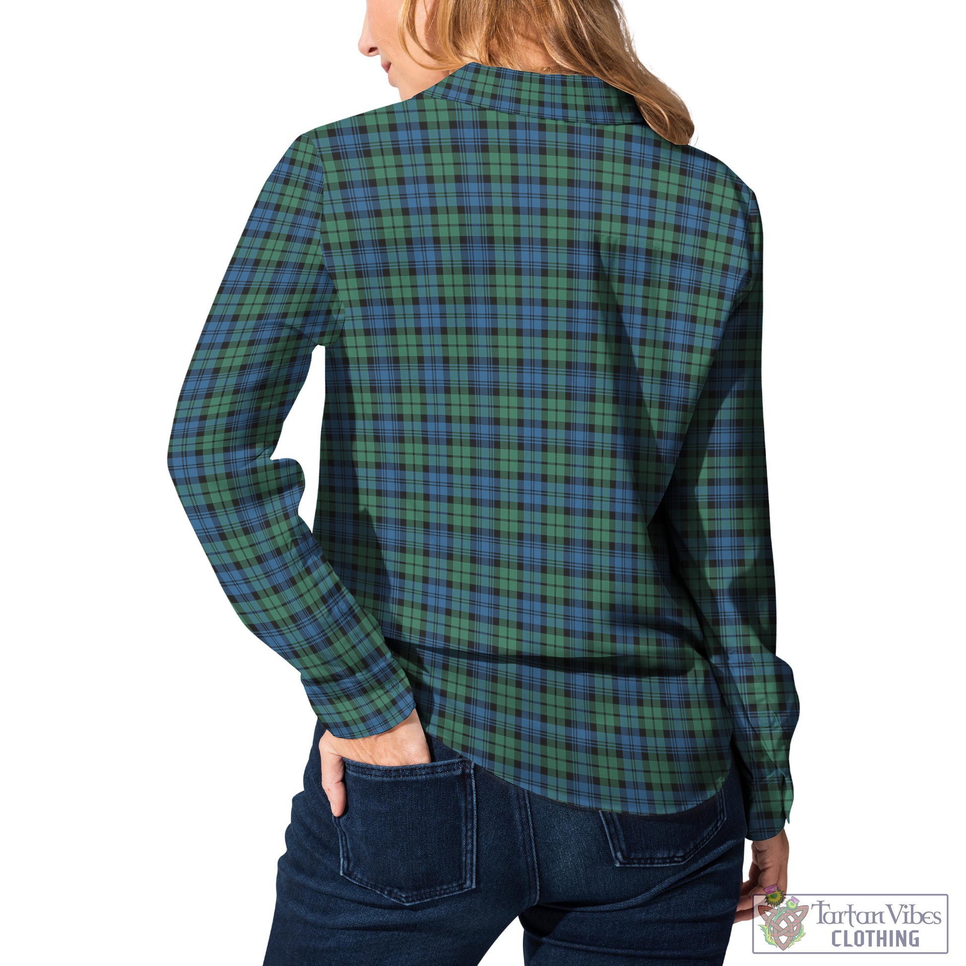 Campbell Ancient #02 Tartan Womens Casual Shirt