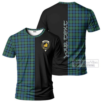 Campbell Ancient 02 Tartan T-Shirt with Family Crest and Half Of Me Style