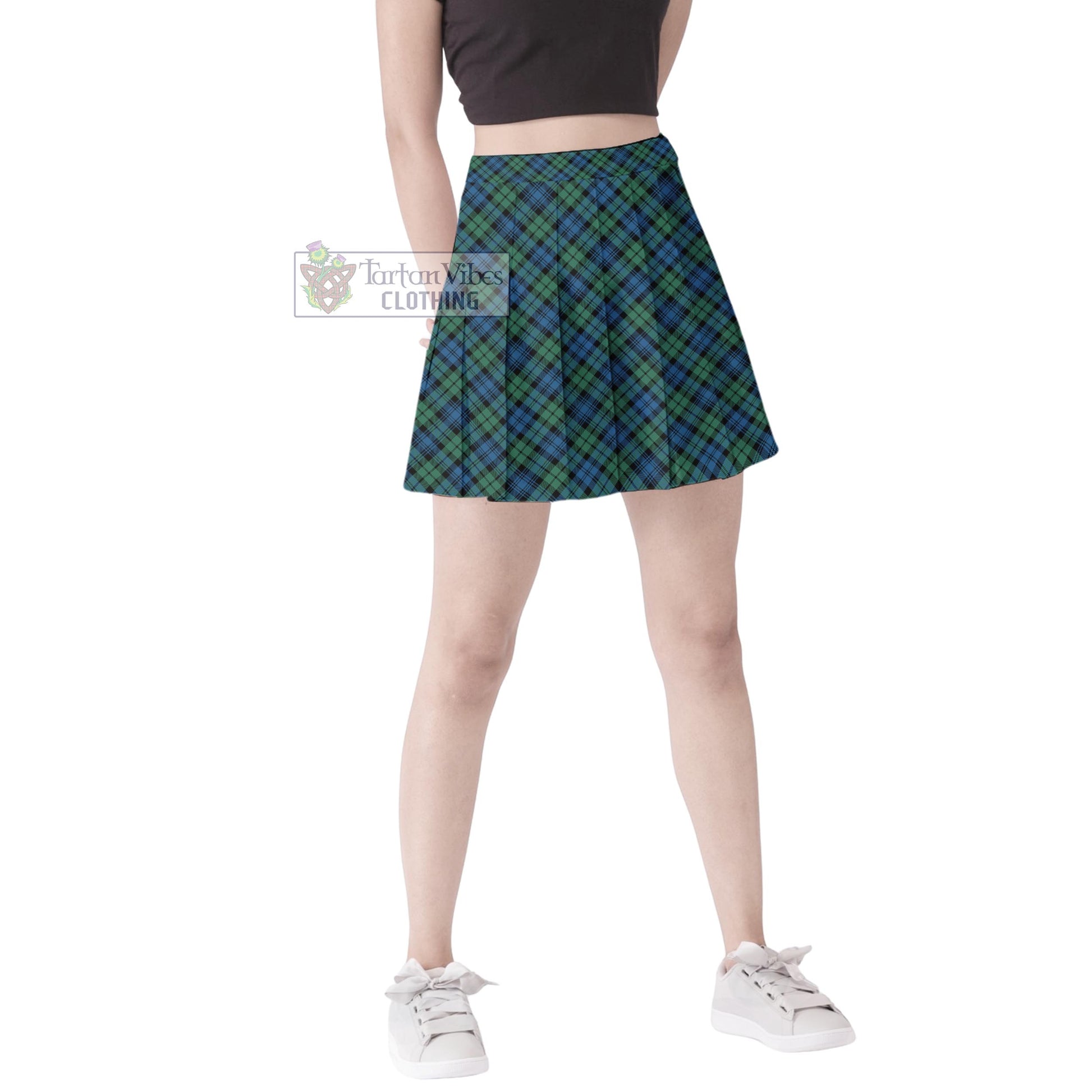 Tartan Vibes Clothing Campbell Ancient #02 Tartan Women's Plated Mini Skirt