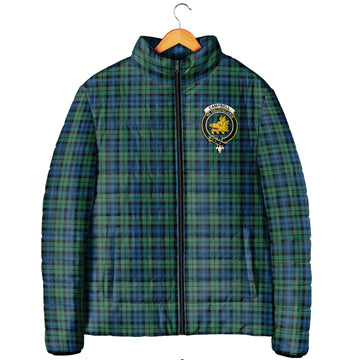 Campbell Ancient 02 Tartan Padded Jacket with Family Crest