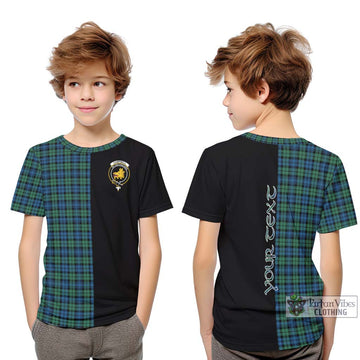 Campbell Ancient 02 Tartan Kid T-Shirt with Family Crest and Half Of Me Style