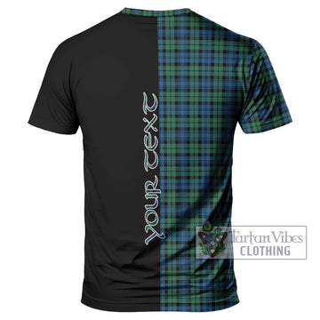 Campbell Ancient 02 Tartan T-Shirt with Family Crest and Half Of Me Style