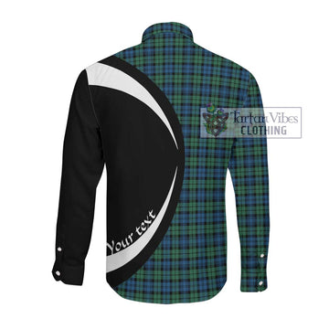 Campbell Ancient 02 Tartan Long Sleeve Button Up with Family Crest Circle Style