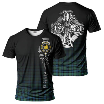 Campbell Ancient 02 Tartan T-Shirt Featuring Alba Gu Brath Family Crest Celtic Inspired