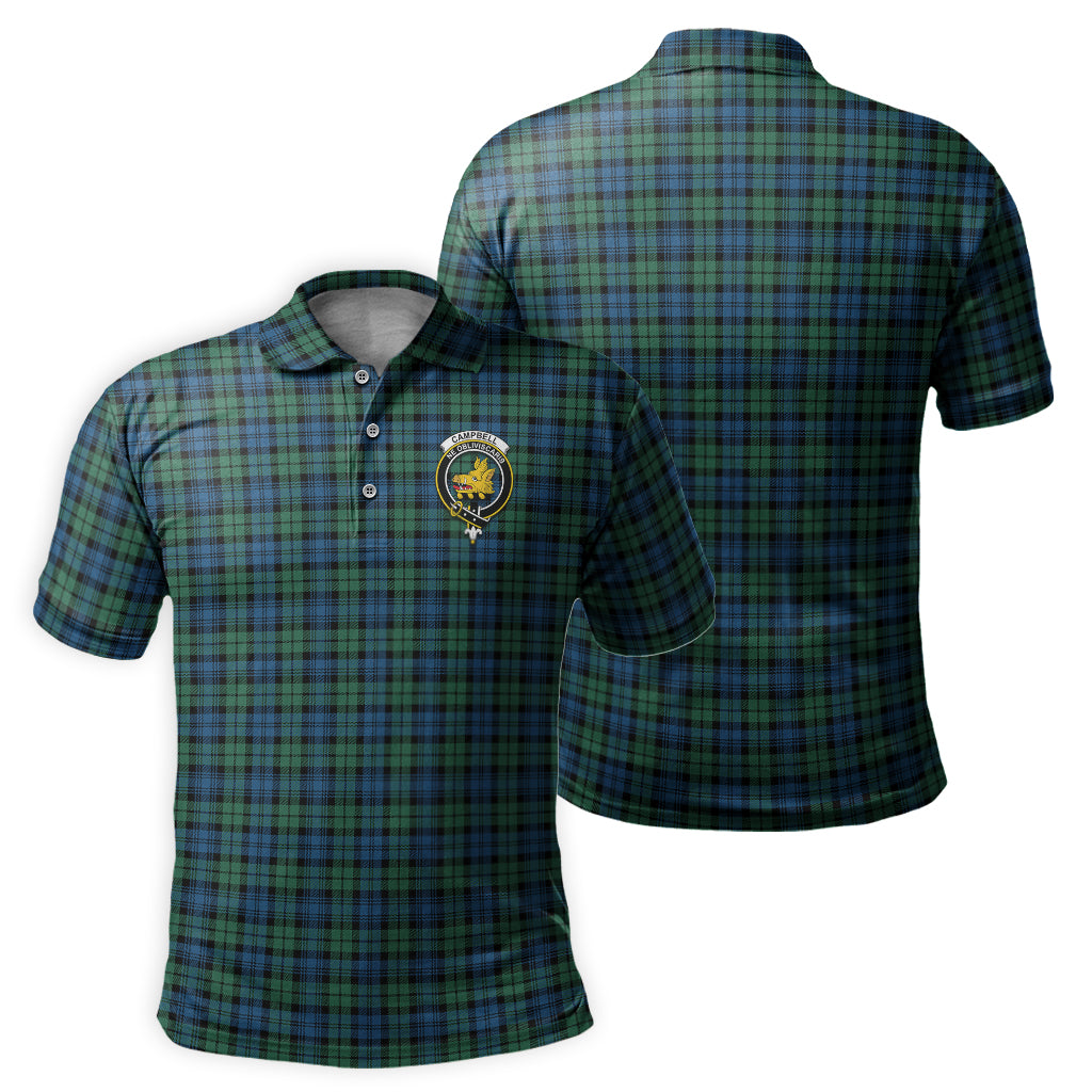 Campbell Ancient 02 Tartan Men's Polo Shirt with Family Crest - Tartan Vibes Clothing