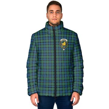 Campbell Ancient 02 Tartan Padded Jacket with Family Crest