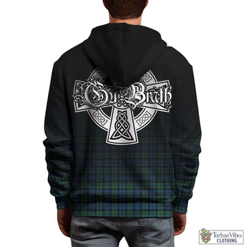 Campbell Ancient 02 Tartan Hoodie Featuring Alba Gu Brath Family Crest Celtic Inspired