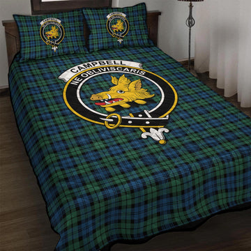 Campbell Ancient 02 Tartan Quilt Bed Set with Family Crest