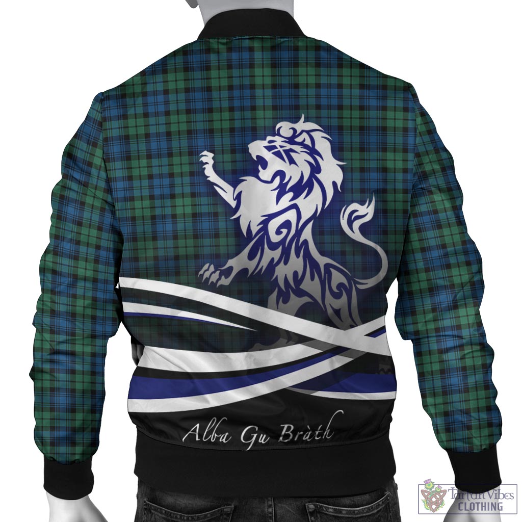 Tartan Vibes Clothing Campbell Ancient 02 Tartan Bomber Jacket with Alba Gu Brath Regal Lion Emblem