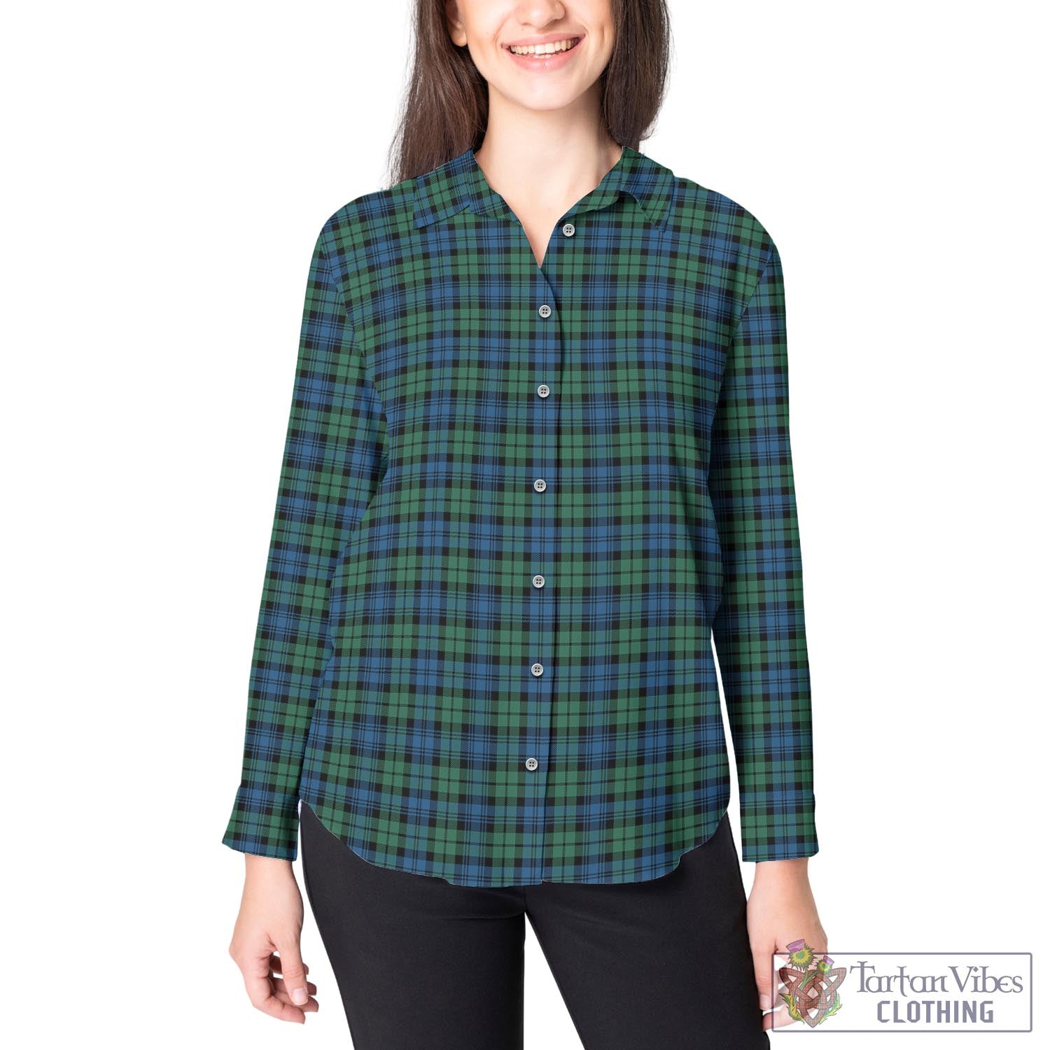 Campbell Ancient #02 Tartan Womens Casual Shirt