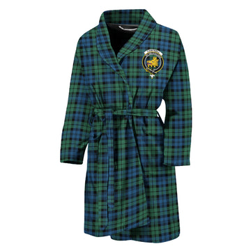 Campbell Ancient 02 Tartan Bathrobe with Family Crest