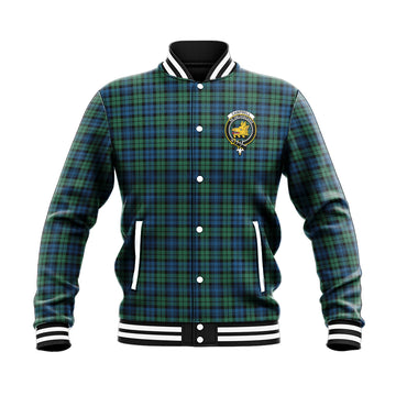 Campbell Ancient 02 Tartan Baseball Jacket with Family Crest