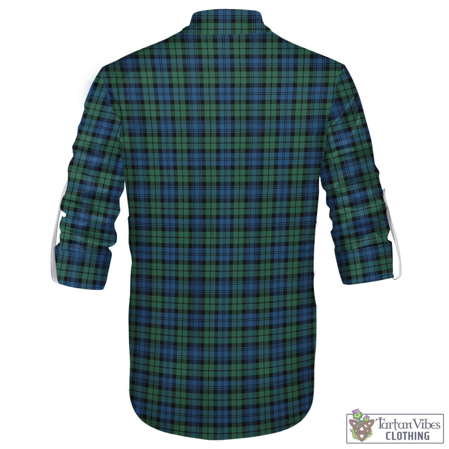 Tartan Vibes Clothing Campbell Ancient #02 Tartan Men's Scottish Traditional Jacobite Ghillie Kilt Shirt