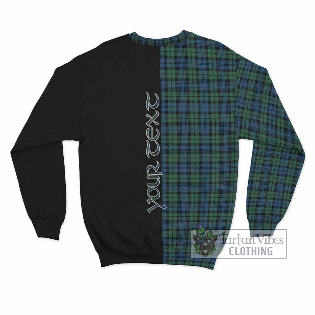 Campbell Ancient 02 Tartan Sweatshirt with Family Crest and Half Of Me Style - Tartanvibesclothing Shop