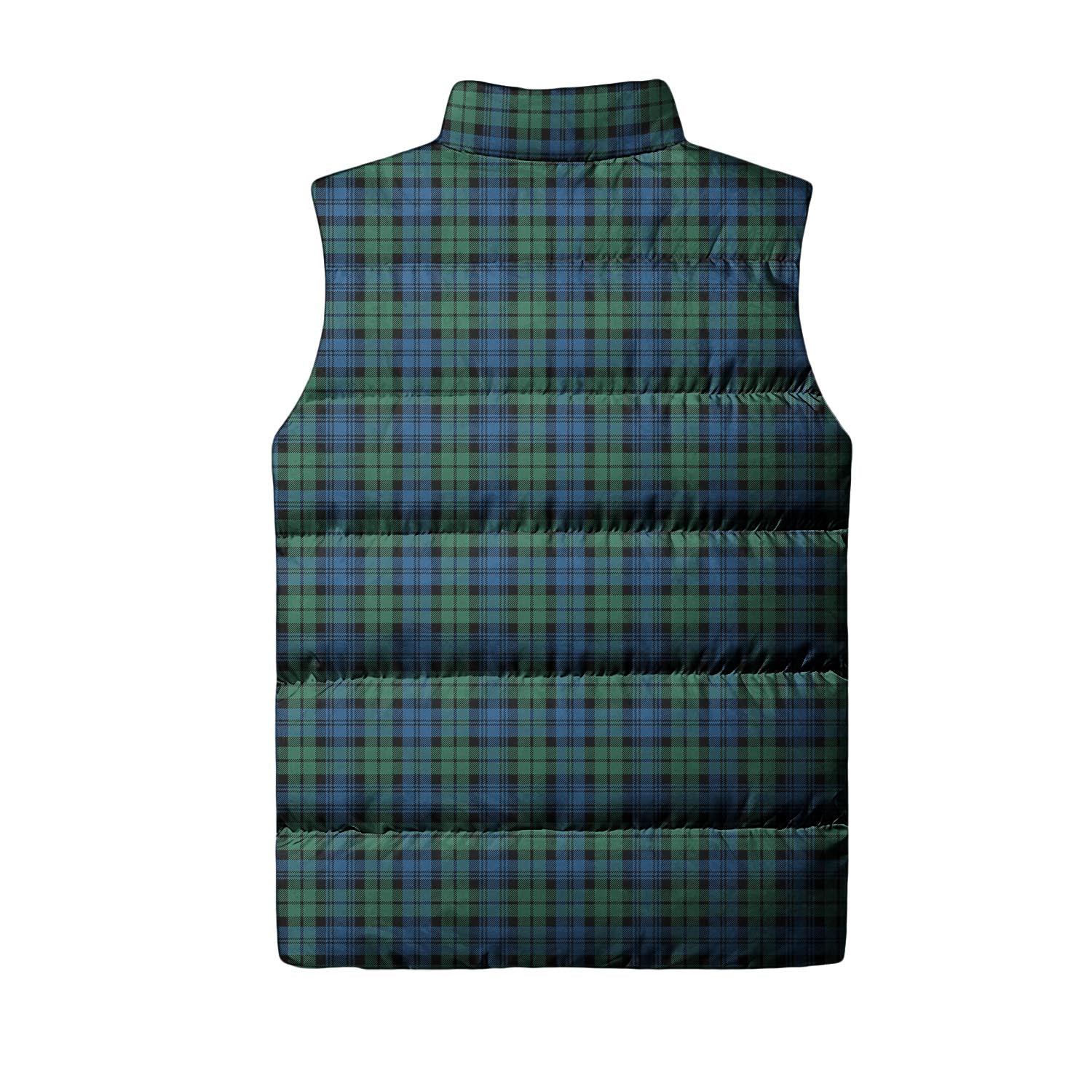 Campbell Ancient 02 Tartan Sleeveless Puffer Jacket with Family Crest - Tartanvibesclothing