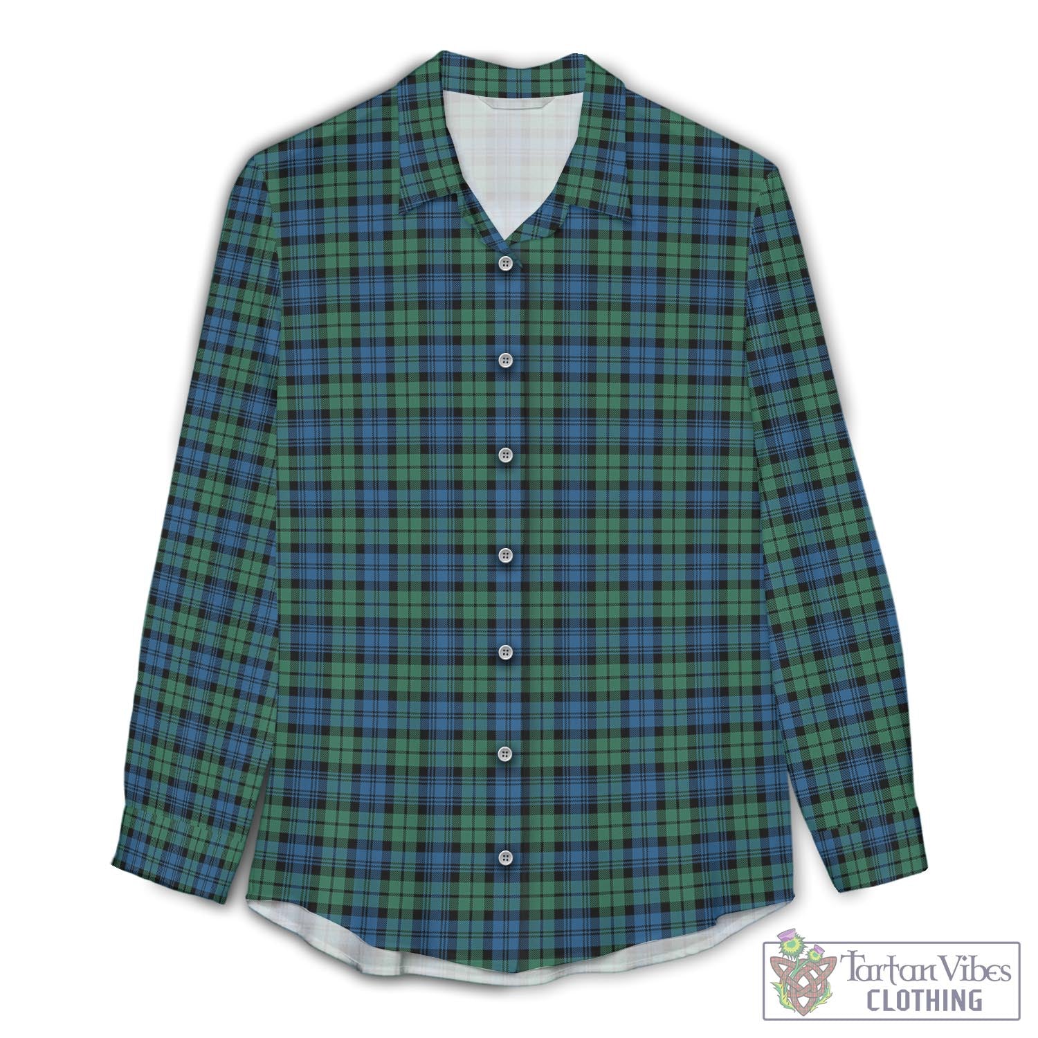 Campbell Ancient #02 Tartan Womens Casual Shirt