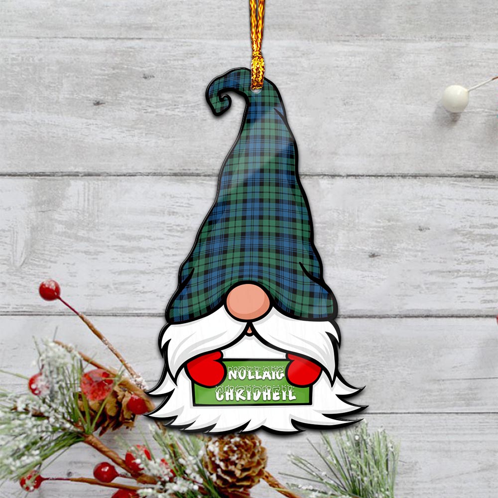 Campbell Ancient #02 Gnome Christmas Ornament with His Tartan Christmas Hat - Tartanvibesclothing Shop