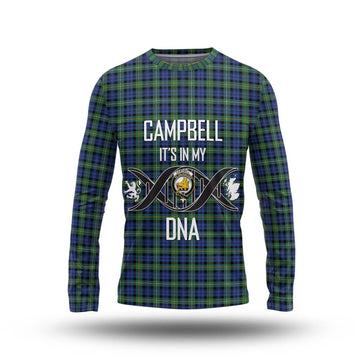 Campbell Argyll Ancient Tartan Long Sleeve T-Shirt with Family Crest DNA In Me Style