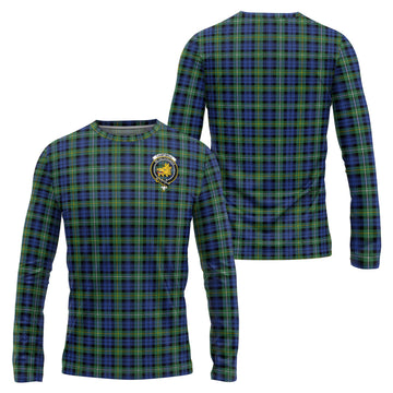 Campbell Argyll Ancient Tartan Long Sleeve T-Shirt with Family Crest