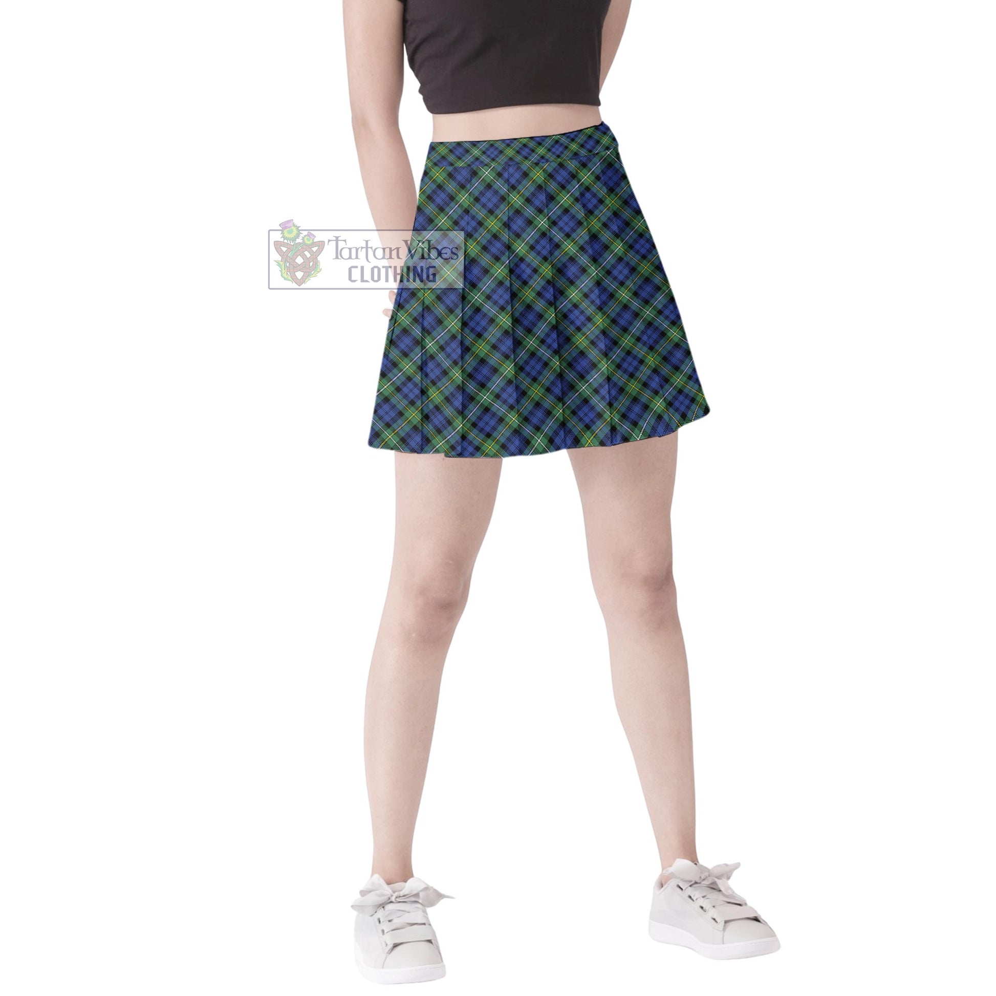 Tartan Vibes Clothing Campbell Argyll Ancient Tartan Women's Plated Mini Skirt